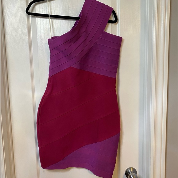 WOW couture one shoulder bandage dress size L - Picture 2 of 5